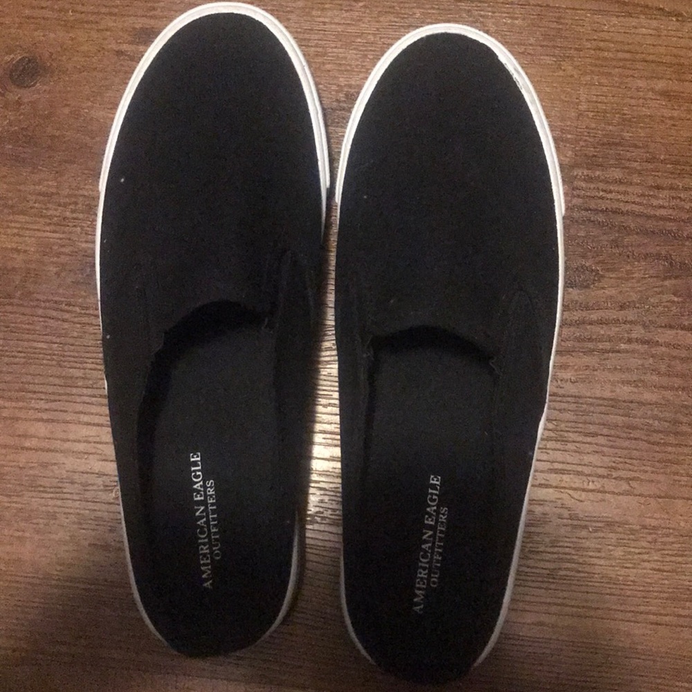 Black slip ons